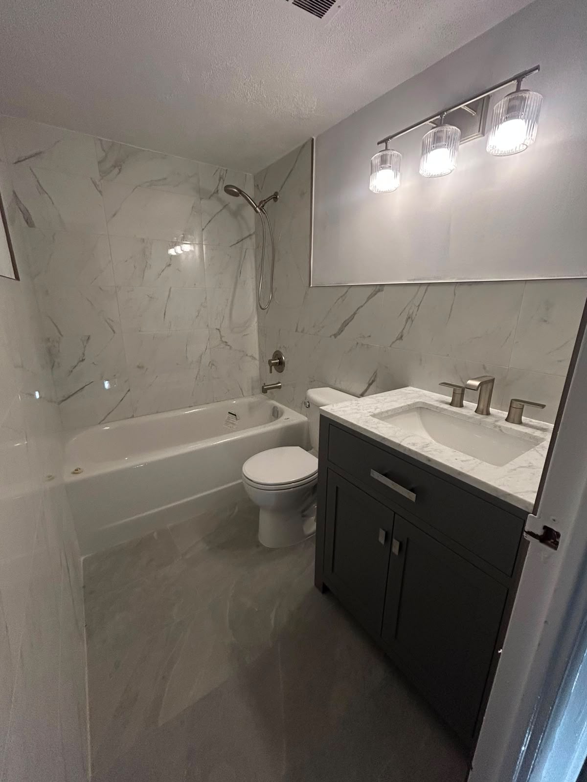 Washroom renovation plumbing