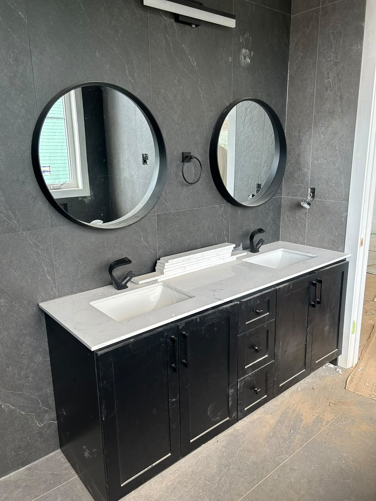 Renovation plumbing detail